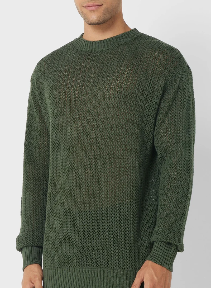 Robert Wood Crew Neck Sweater