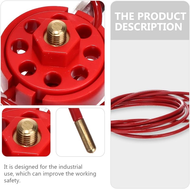 klarako Cable Valves Lock Cable Safety Lock Steel Cable Valves Lockout for Industry - Image 4