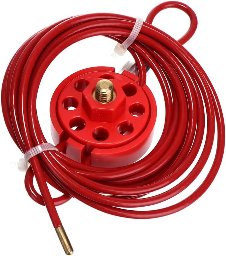 klarako Cable Valves Lock Cable Safety Lock Steel Cable Valves Lockout for Industry - Image 1