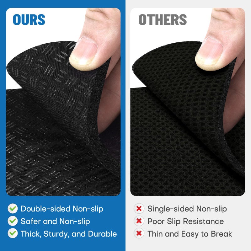 Rolitwils Treadmill Mat Pads 4PCS - Double-Sided Non-Slip - Anti Vibration Mat for Treadmill, Walking Pad, Exercise Bike - Hardwood Floors Protection - Image 4