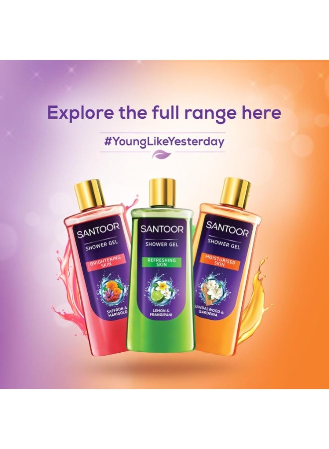 سانتور جل استحمام سانتور المرطب بخلاصة خشب الصندل الطبيعي والغاردينيا | للرجال والنساء | غسول للجسم مرطب بالجلسرين | مناسب لجميع أنواع البشرة | خالٍ من البارابين والسيليكون | 250 مل - Image 5