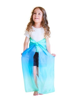 Sarah's Silks Enchanted Playsilk, 100% Silk Scarves For Kids And Toddlers, Sensory Toys ; Bright Square Scarves, Montessori Waldorf Toys For Imaginative And Pretend Play Sea  - Image 2