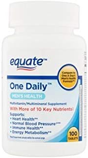 Equate One Daily Mens Multivitamin Multimineral Supplement 100 Tablets