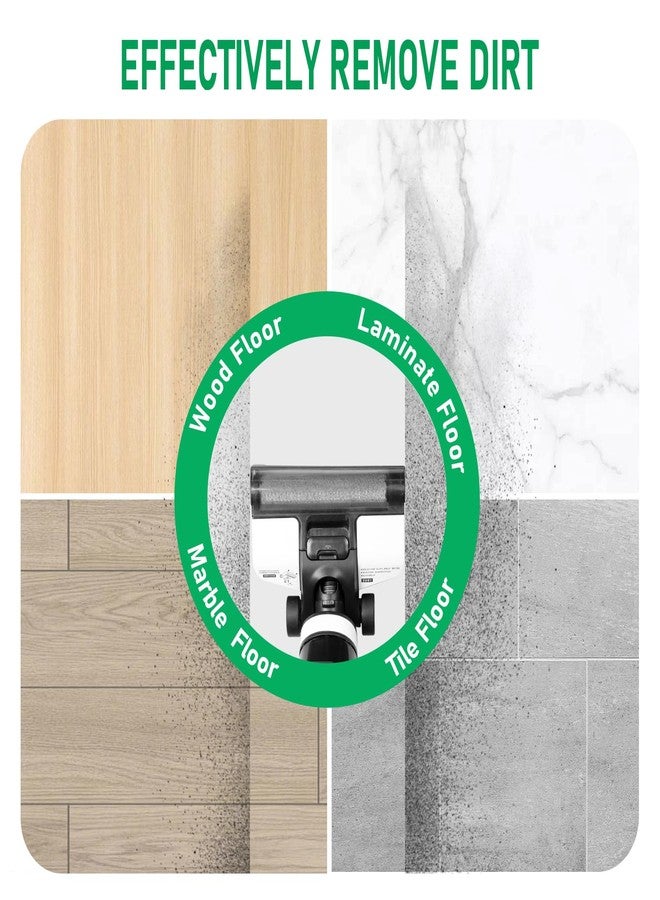 طقم استبدال فرشاة الأسطوانة Klypticfit متوافق مع مكنسة Tineco iFloor 2 و iFloor 3 و Floor One S3 اللاسلكية للتنظيف الجاف والرطب، عبوة من قطعتين من ملحقات فرشاة الأسطوانة البديلة، وفرشاة تنظيف واحدة - Image 3