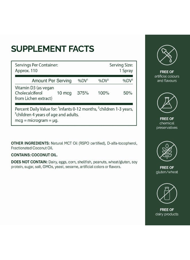 NFO Vitamin D3 Baby Spray 20 ml - Image 2