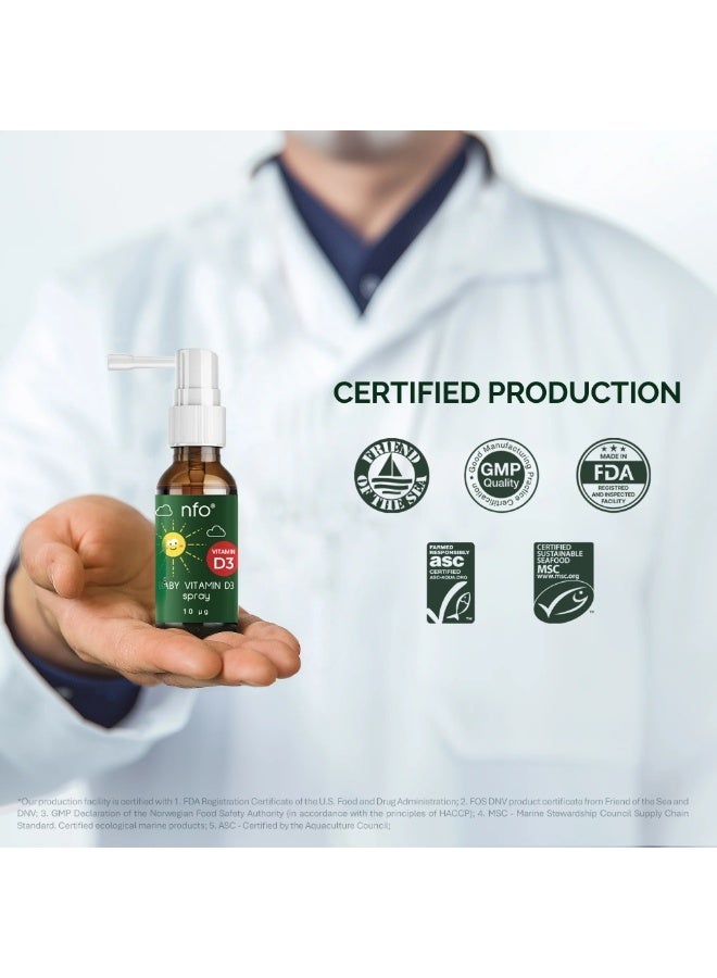NFO Vitamin D3 Baby Spray 20 ml - Image 5