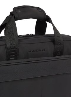 TOMMY HILFIGER Men's Metal Logo Laptop Bag - Polyester, Black  - Image 4