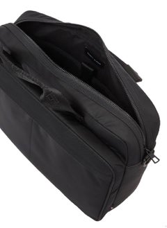 TOMMY HILFIGER Men's Metal Logo Laptop Bag - Polyester, Black  - Image 2