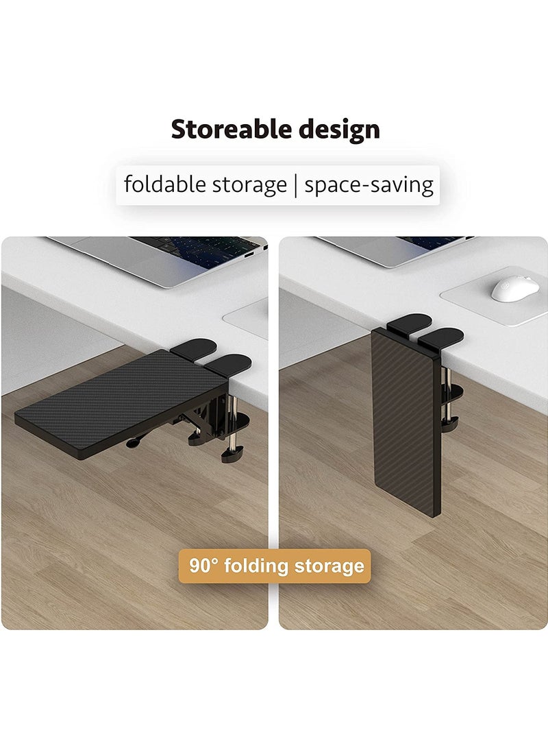 Captaintech Ergonomic Wrist Rests Arm Support for Home and Office Sturdy Adjustable Computer Desk Extender for Comfort and Stability - Image 2
