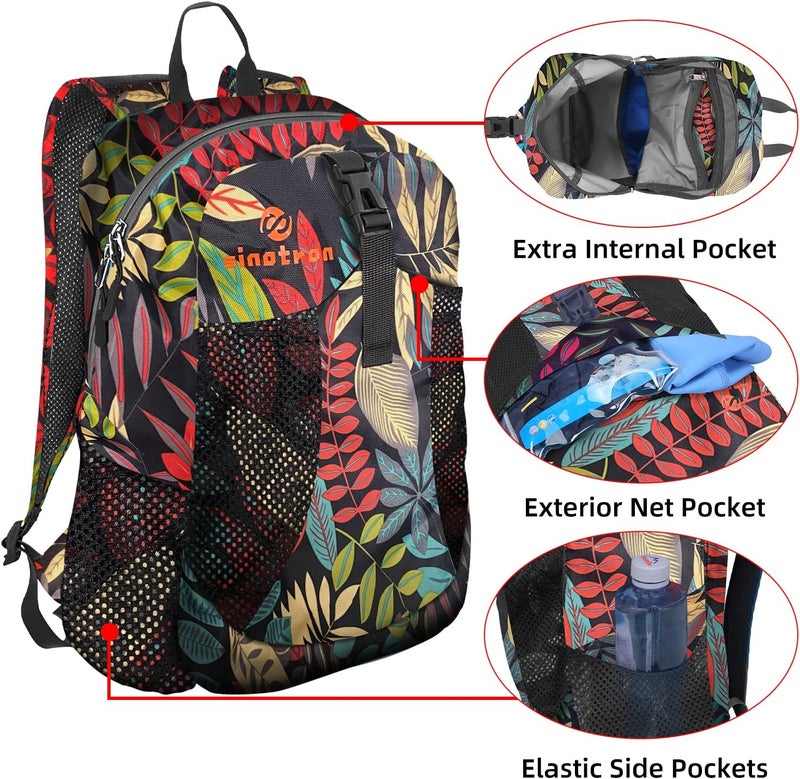 sinotron 22L Lightweight Packable Hiking Backpack, Small Hiking Backpack Day Pack for Women Men Travel Camping Vacation - Image 3