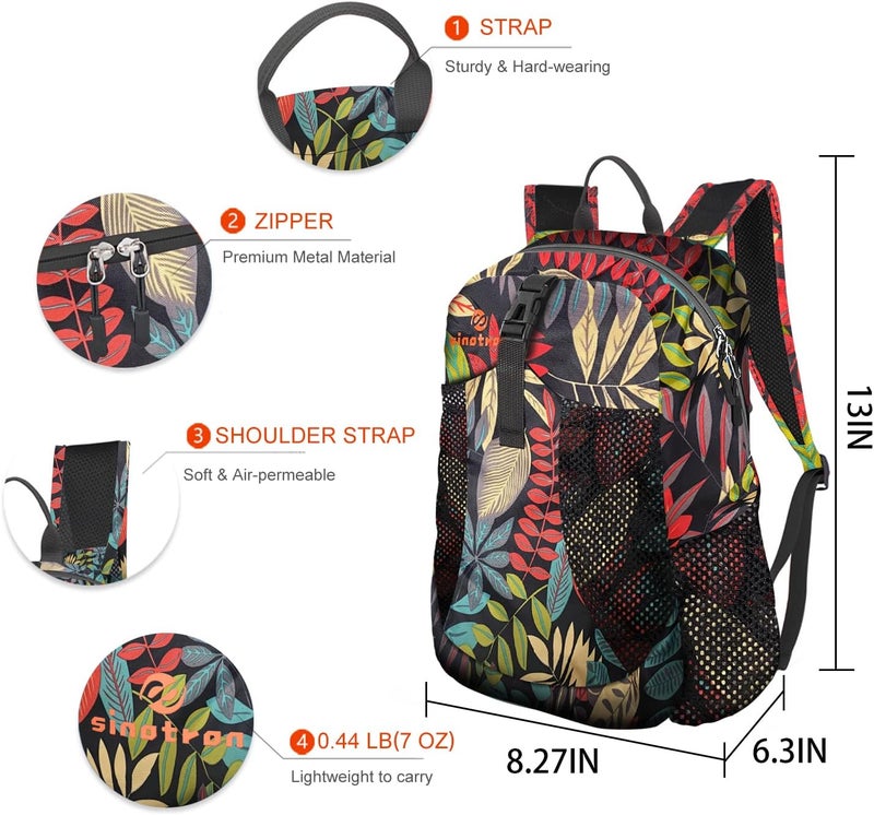 sinotron 22L Lightweight Packable Hiking Backpack, Small Hiking Backpack Day Pack for Women Men Travel Camping Vacation - Image 2