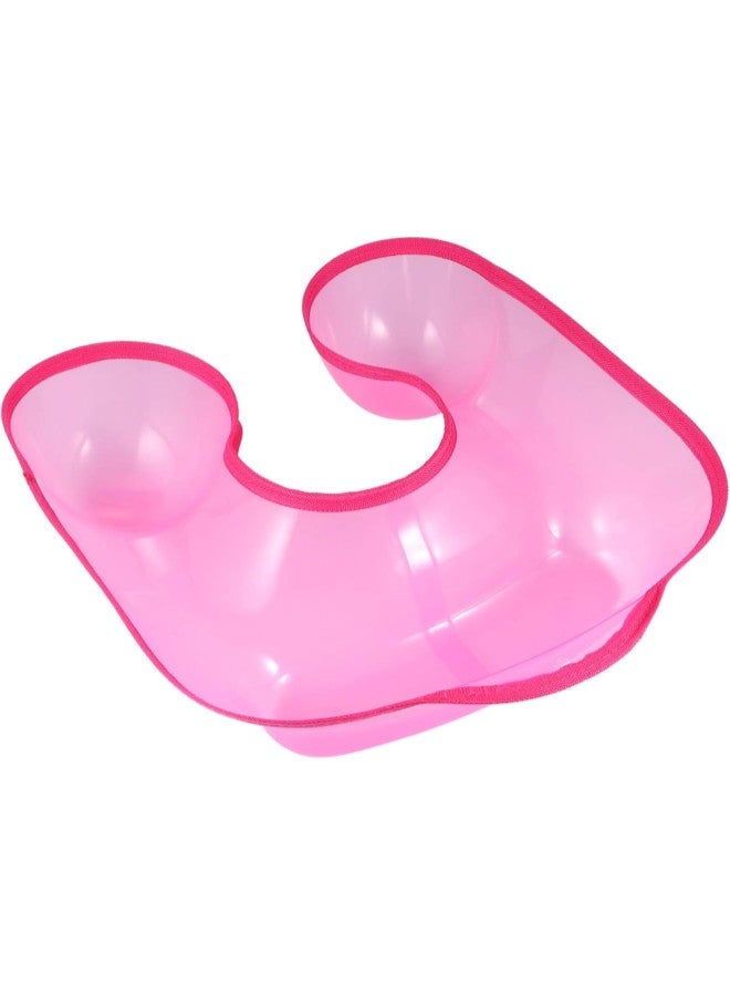 klarako Wash Hair Sink Bowl Hair Washing Tray Hair Neck Tray Hair Perming Neck Rest Container Shoulder Support Protector for Hair Styling Perming Hairdressing Pink Hair Coloring Water Tray - Image 5