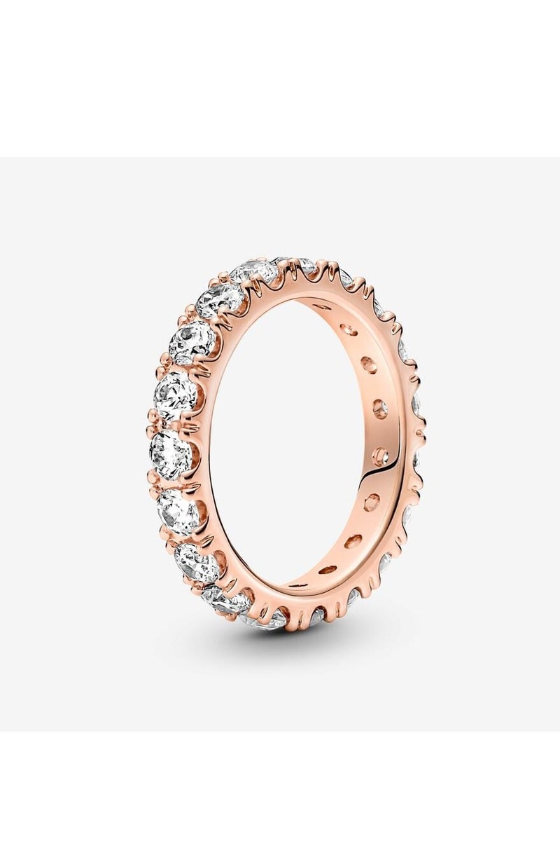 DORA Rose gold eternity dazzling ring - Image 1