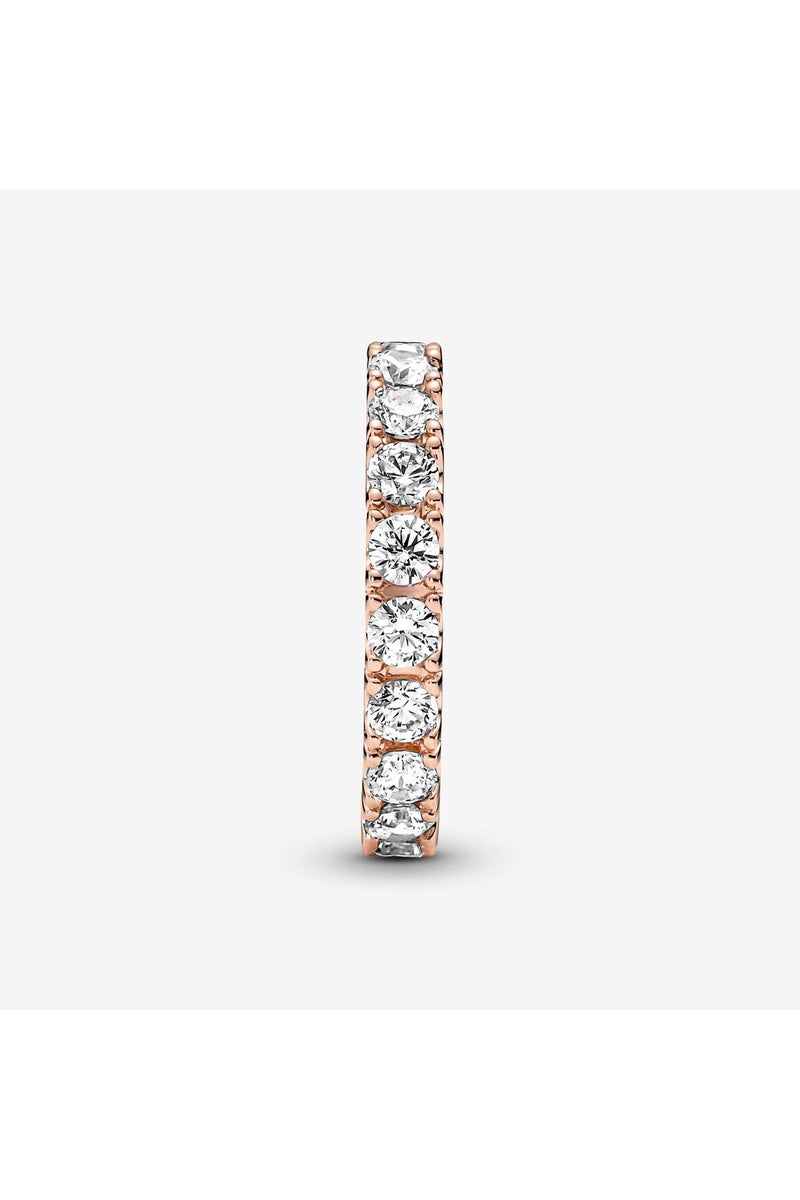 DORA Rose gold eternity dazzling ring - Image 2