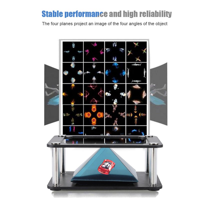 3D Hologram Projector Cylindrical Style Display Stand for 3 5 to 6 Inch Smartphones - Image 4
