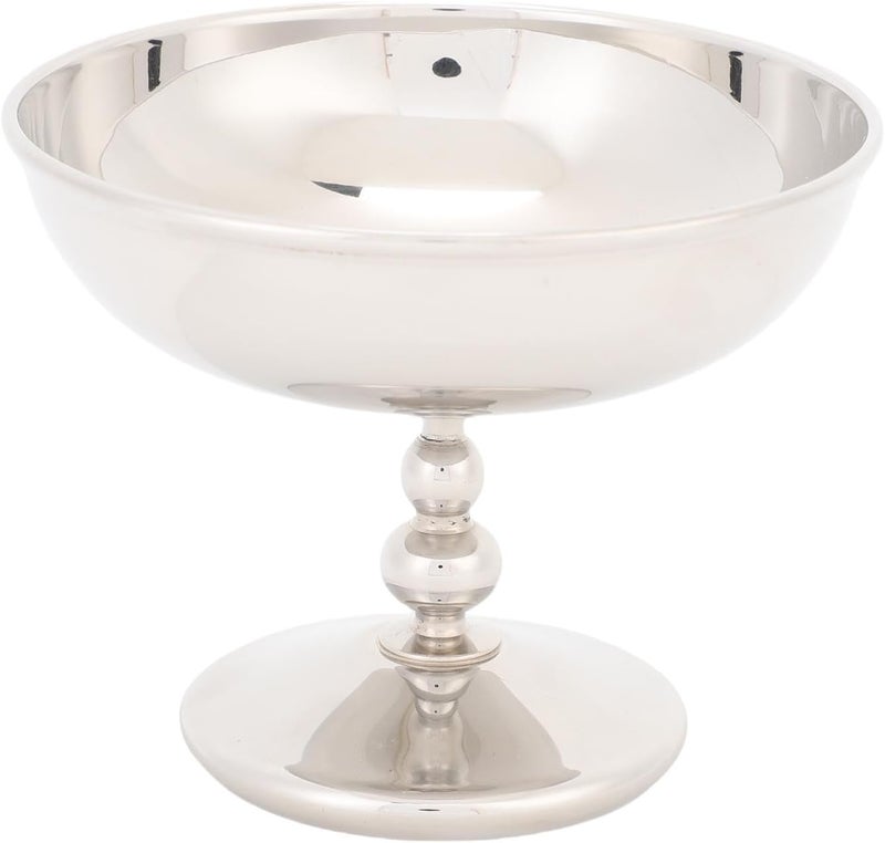 304 Stainless Steel Footed Yogurt Cup Smooth Ice Cream Bowl Serving Snack Cup for Fruit Salad Nuts Candy Easy to Clean Recommended for Hand Wash - Image 1
