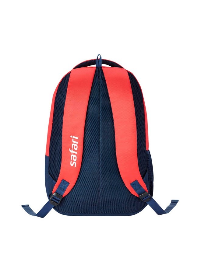 Safari Safari Trio 15 Casual Backpack, 3 Compartments with Side and Front Pocket, Padded Back & Shoulders, 37L, Red  - Image 4
