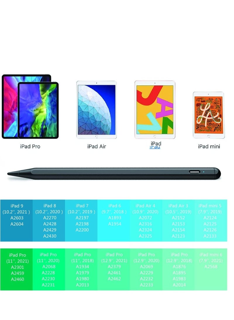 Stylus Pen for iPad 10th/9th/8th generation with Palm Rejection, Pencil for iPad Compatible with iPad Pro 11/iPad Pro 12.9/iPad 6th/7th/8th/9th/10th/iPad Mini 5th/6th/iPad Air 3rd/4th/5th - Image 4