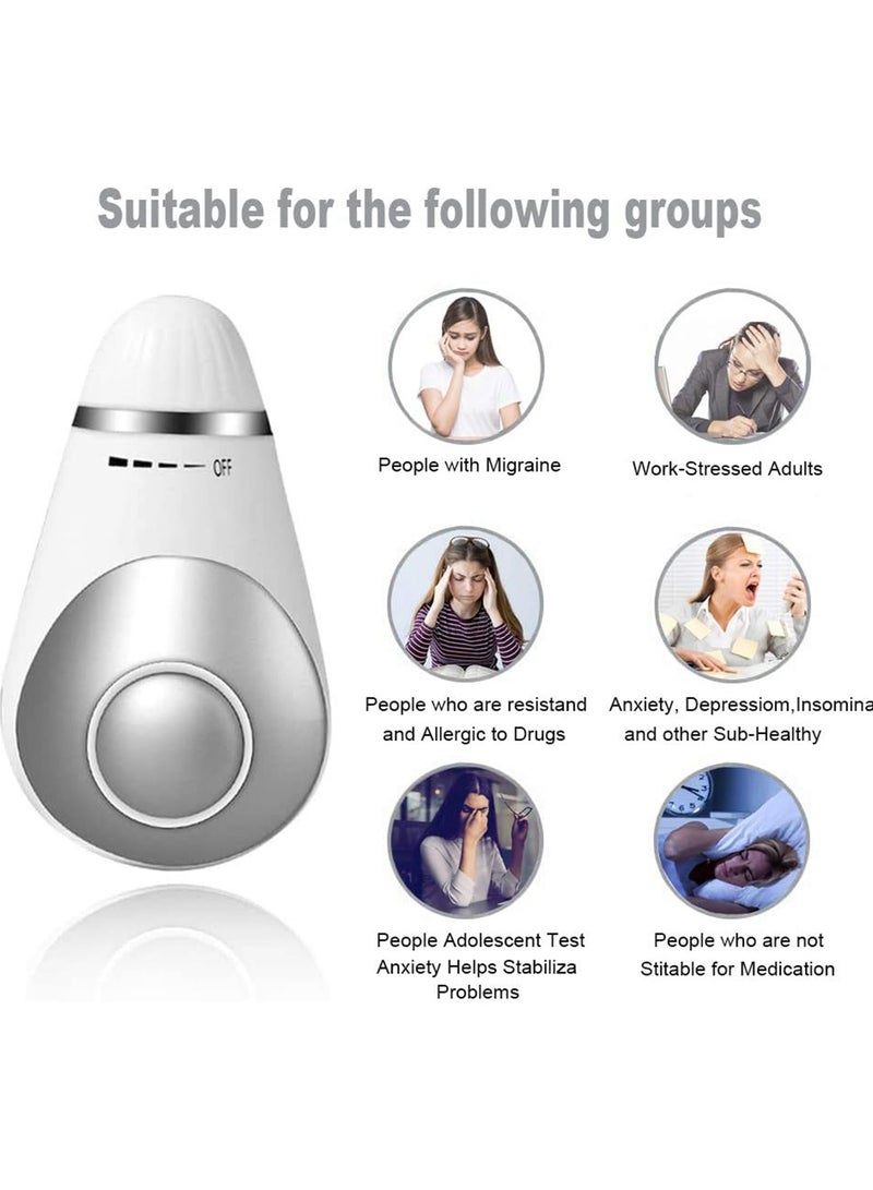 Loquat Sleep Aid Device, Smart Sleep Aid Brain Massage Adjust Heart Rate, Headache Focus Attention, Small and Easy to Carry, Improve Deep Sleep - Image 4
