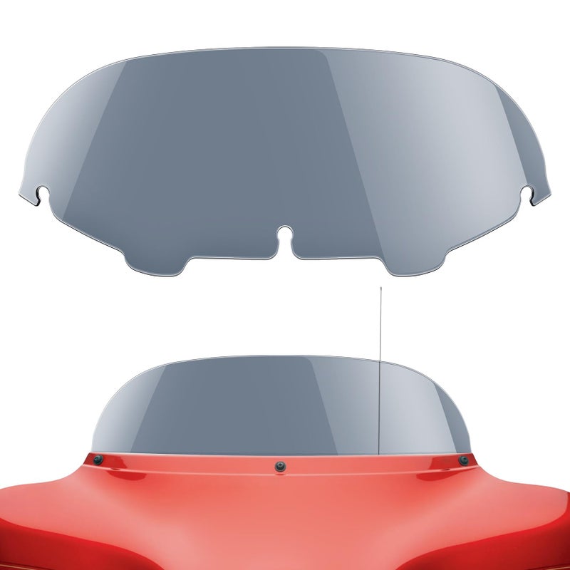 Amazicha 7 Smoke Tint Batwing Windshield Windscreen Wind Deflector 9613 Compatible for Harley Davidson Touring Electra Street Glide 19962013