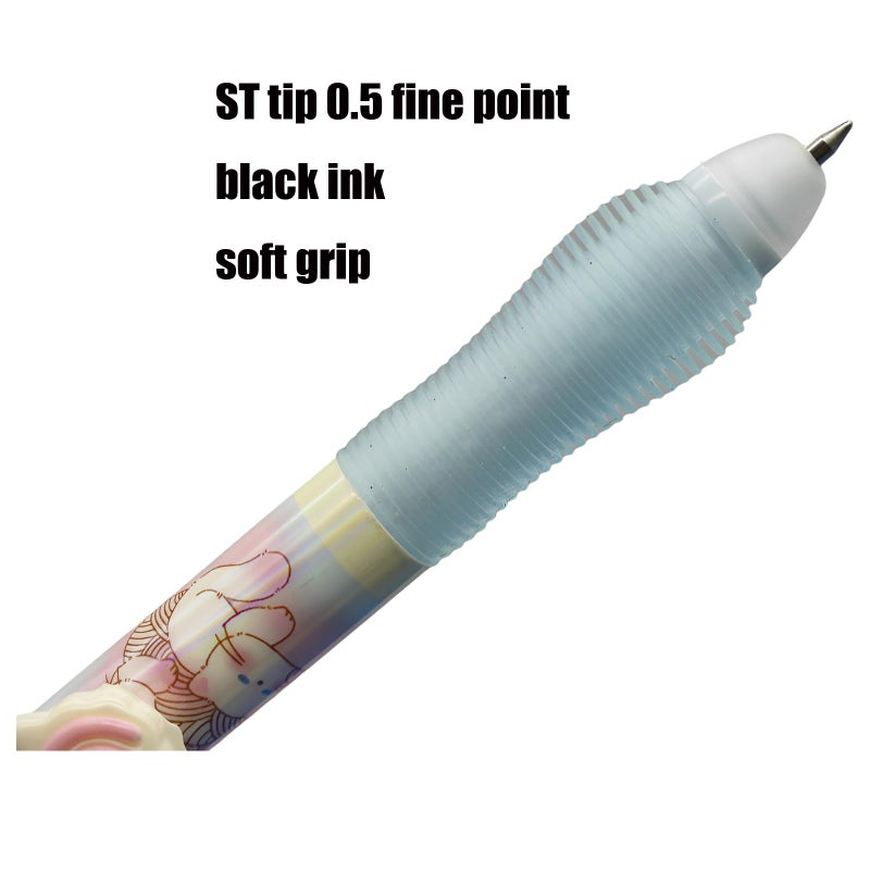 Lopenle 8 PCS Novelty Panda Sakura Erasable Pens Erasable Gel Pens With Black Ink For School Office Christmas Birthday Party - Image 3