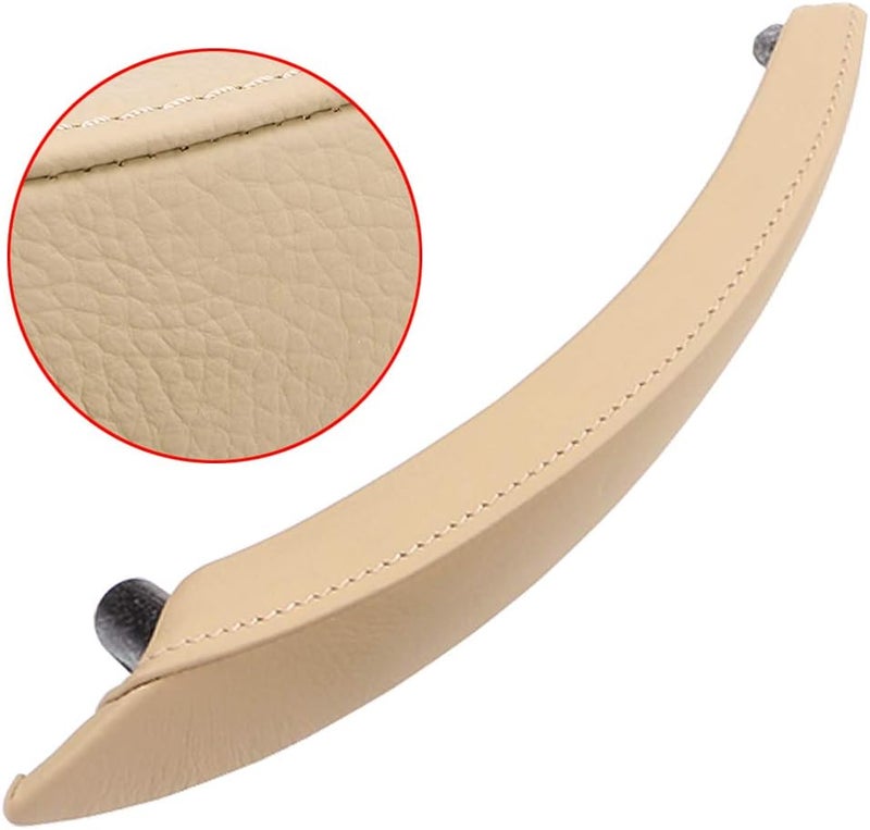 Jaronx for BMW X5 X6 Genuine Leather Door Handle Outer Cover Replacement, Door Handle Leather Cover for Passenger Side/Right Side Inner Panel (Fits:BMW X5 E70/E70 LCI and X6 E71/E72) - Image 2