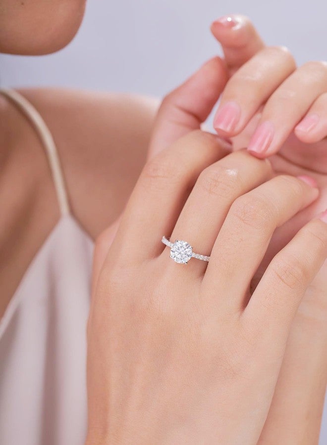 IMOLOVE Moissanite Engagement Rings Promise Rings for you Wedding Rings for Women, Gemstone, Moissanite - Image 3