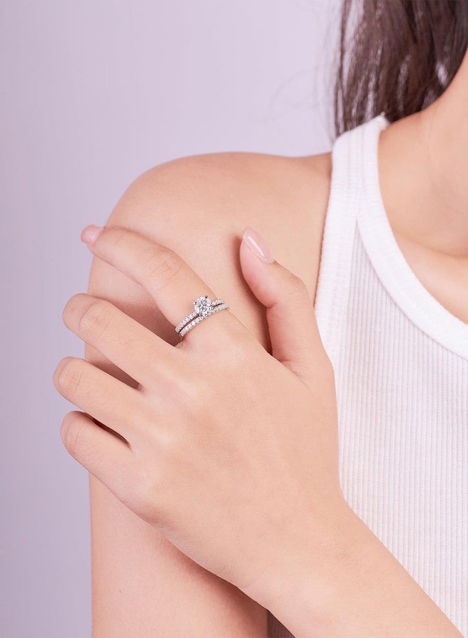 IMOLOVE Moissanite Engagement Rings Promise Rings for you Wedding Rings for Women, Gemstone, Moissanite - Image 5