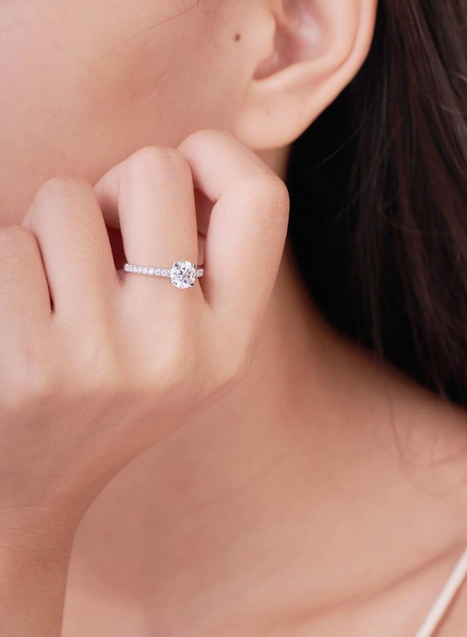 IMOLOVE Moissanite Engagement Rings Promise Rings for you Wedding Rings for Women, Gemstone, Moissanite - Image 4