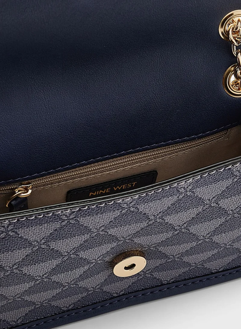 NINE WEST Chain Detailed Flap Over Crossbody