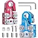Kaas 8Way Lead Acid Battery Terminal Connector Positive and Negative Set Battery Post Adapter for SAEDINEN Tapered Top Post Compatible with 8AWG to 40 AWG Includes OEM Top Post Adapter - Image 2