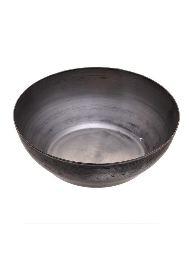 PTR Iron Bowl for Henna Mixing, Wok Kadai Without Handle in Iron, Mehendi Paste Bowl with Brush, 500 ml - Image 1