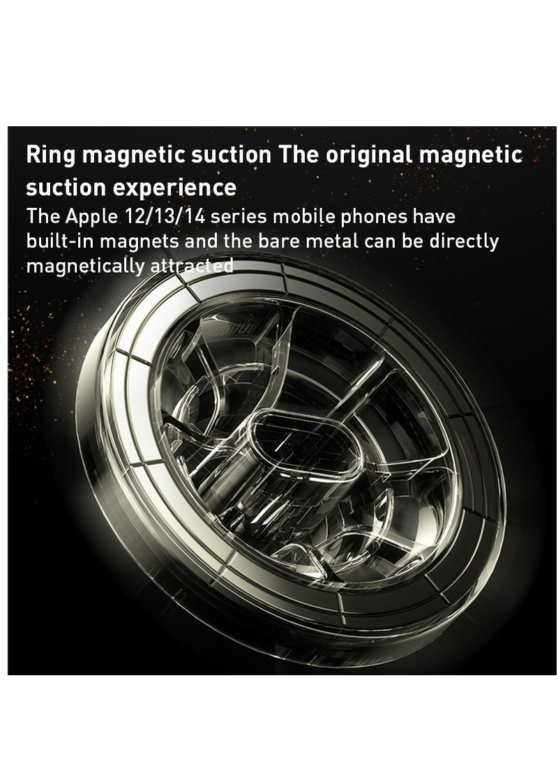 Yesido C158 2 in 1 Magnetic Ring Car Dashboard Air Vent Phone Holder (Black) - Image 2