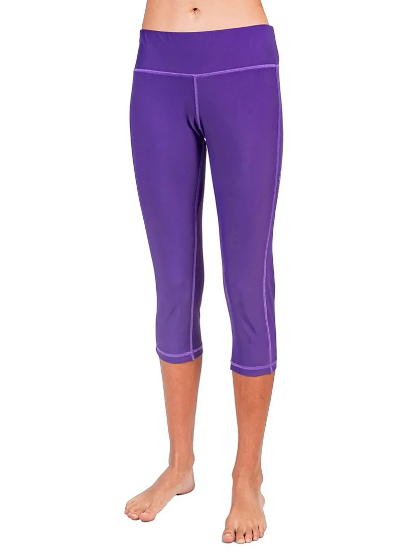 كويجا صن وير COEGA Youth Girls Tights 3/4 Length - Purple Blue Tropical