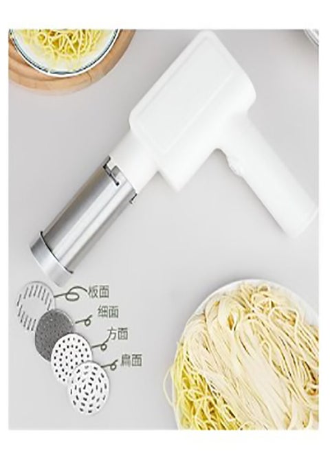 Electric Pasta Maker, Electric Noodle Maker, High Efficiency Handheld Press Pasta Machine with 6 Moulds, Premium Materials, Portable Automatic Pasta Maker Machine for Home Use