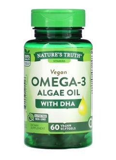 Vegan Omega 3 Algae Oil with DHA 60 Vegan Softgels