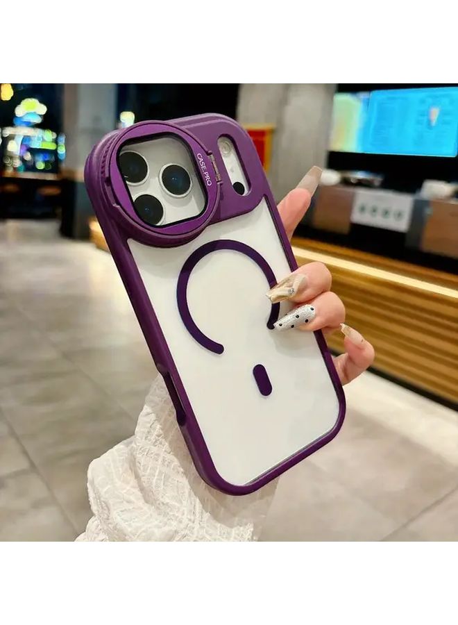 Black Magnetic Lens Case with Film for iPhone 14 Shockproof Compatible - Image 5