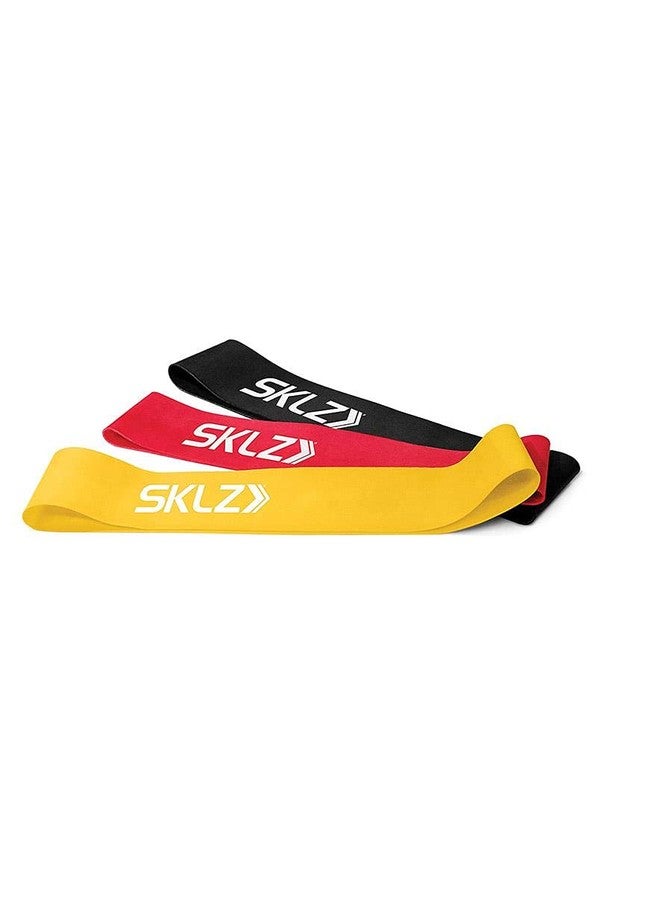 SKLZ SLKZ Mini Resistance Bands, Set of 3,Yellow - Image 1