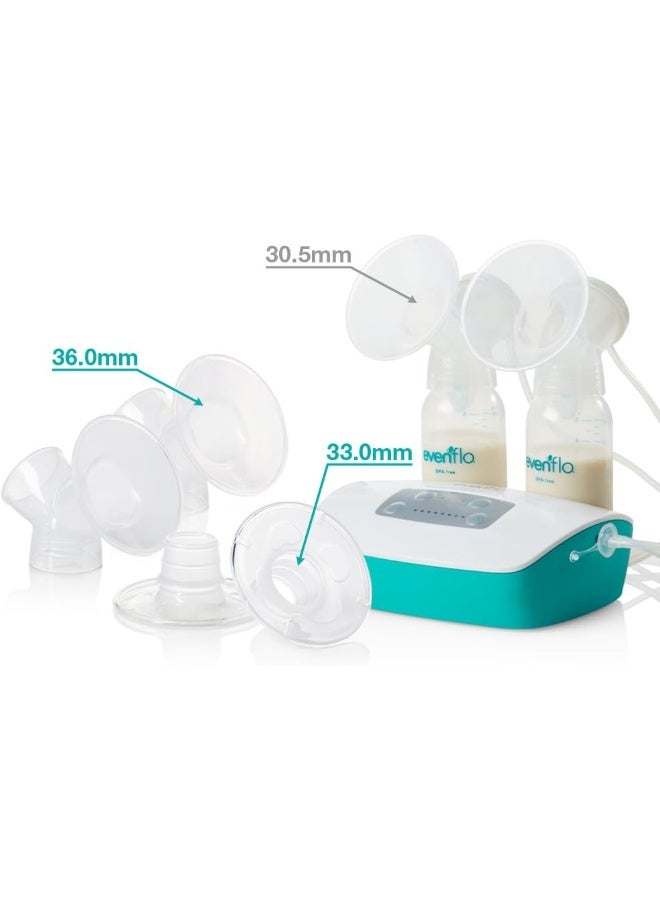 Evenflo Feeding نظام فلانج AdvancedFit من Evenflo Feeding، بحجم XLarge و XXLarge، 33.0mm و 36.0mm (2 من كل منهما) - Image 4