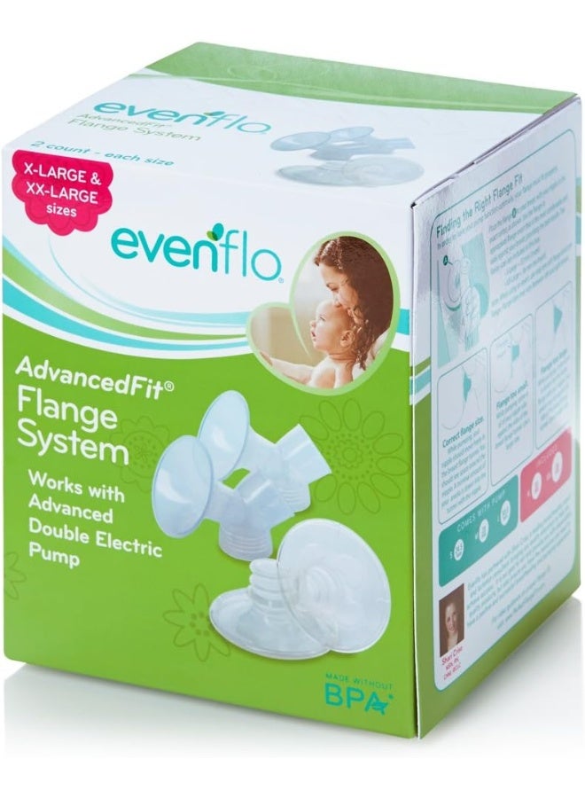 Evenflo Feeding نظام فلانج AdvancedFit من Evenflo Feeding، بحجم XLarge و XXLarge، 33.0mm و 36.0mm (2 من كل منهما) - Image 3