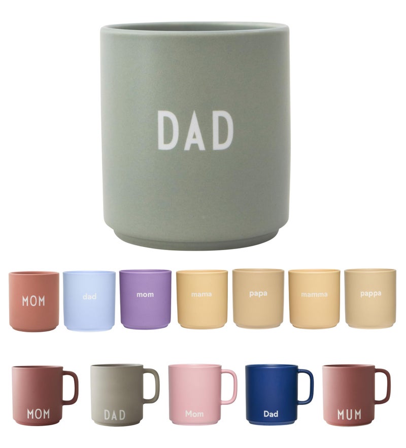 Design Letters Favourite Coffee Cup Green | Father Gifts for Dad, Dads Gifts | Dad Mug | Porcelain Coffee Cup | Presents for Papa, Step Pappa | Fathers Day Mug | Birthday Presents for Papa 11 Oz - Image 1