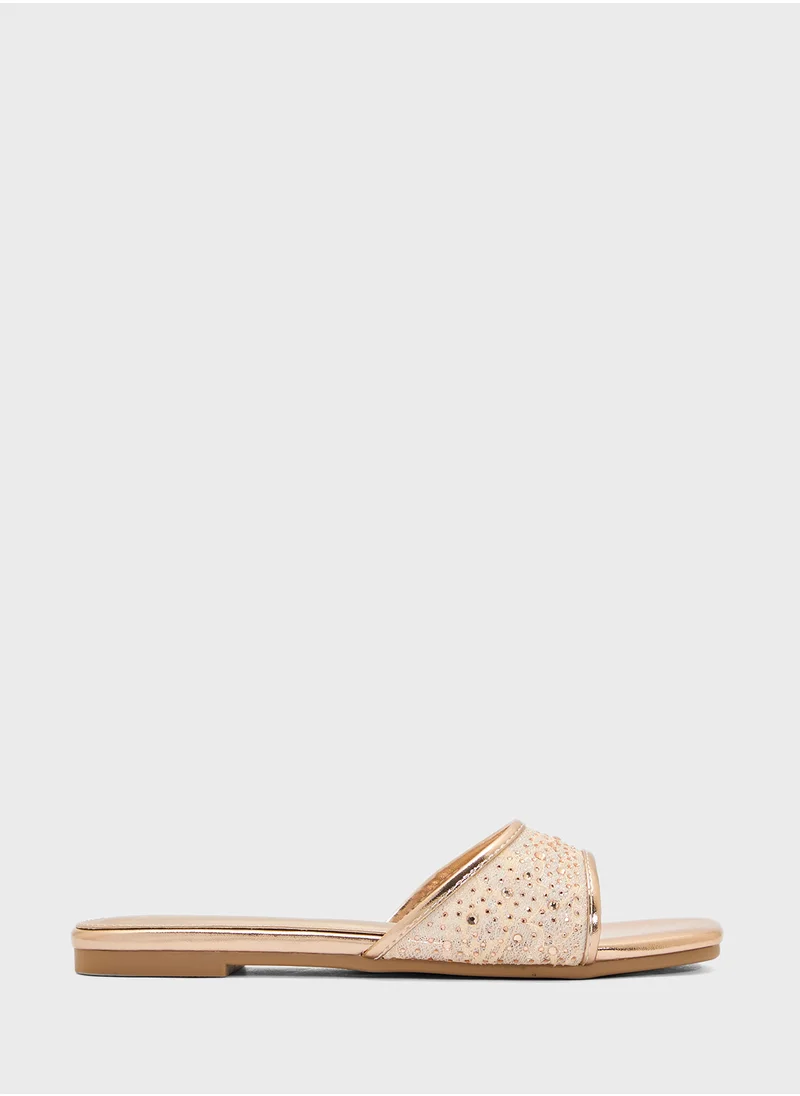 ELLA Mesh Metaillic Sandal