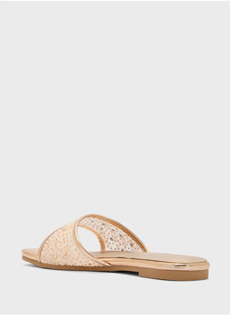 ELLA Mesh Metaillic Sandal
