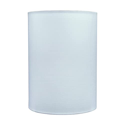 Aspen Creative 31299 Contemporary Drum (Cylinder) Shaped Spider Construction Lamp Shade in White, 8" wide (8" x 8" x 11") - Image 2