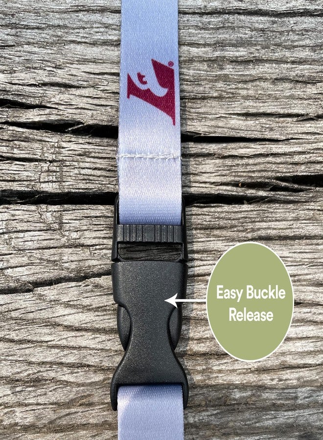 Desert Cactus University of Wisconsin La Crosse Lanyard UWLAX Eagles Car Keys ID Badge Holder Keychain Detachable Breakaway Snap Buckle (Gray) - Image 2