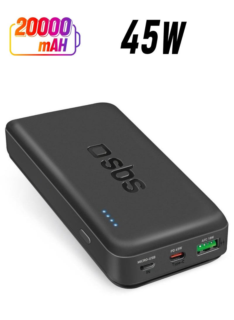 SBS بنك طاقة SBS 45 وات 20000 مللي أمبير مع Power Delivery - Image 1