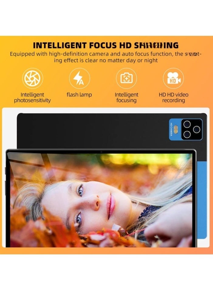 AROAQ P71 Gaming Tablet, 800mah Battery Wifi Tablet With 3 Cameras, Octa Core Processor Large Screen Android Tablet, Lightweight Portable Touch Pad For Movies Gaming, (Black And Blue, 6GB RAM And 128GB ROM)  - Image 4