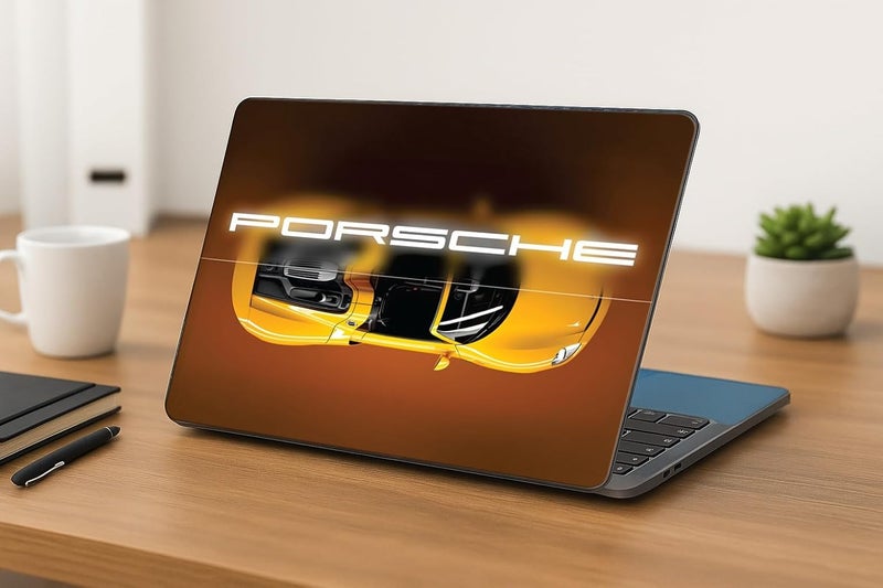 TYUSO Full Body Laptop Skins Sticker Laminated HD Quality Vinyl fits Upto 15.6 inches Waterproof, Fade-Resistant, Easy to Apply & Remove (Pack of 01) (POR) - Image 3
