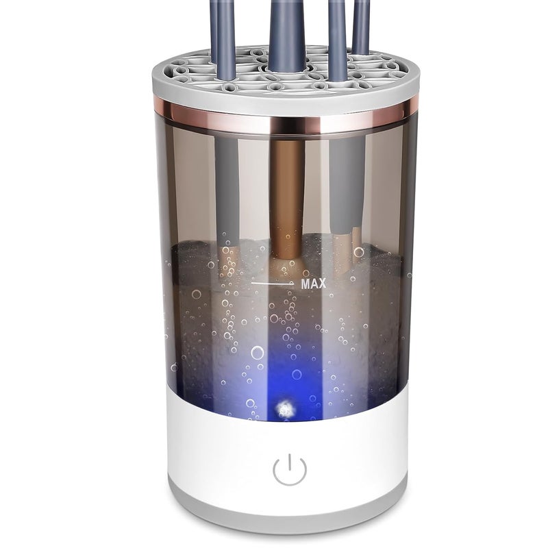 DOTSOG Pro 2021 Upgraded Electric Makeup Brush Cleaner and DryerDOTSOG Automatic Brush Spinner for all brushesWash and Dry in Secondswith 8 Size Rubber Collars - Image 1
