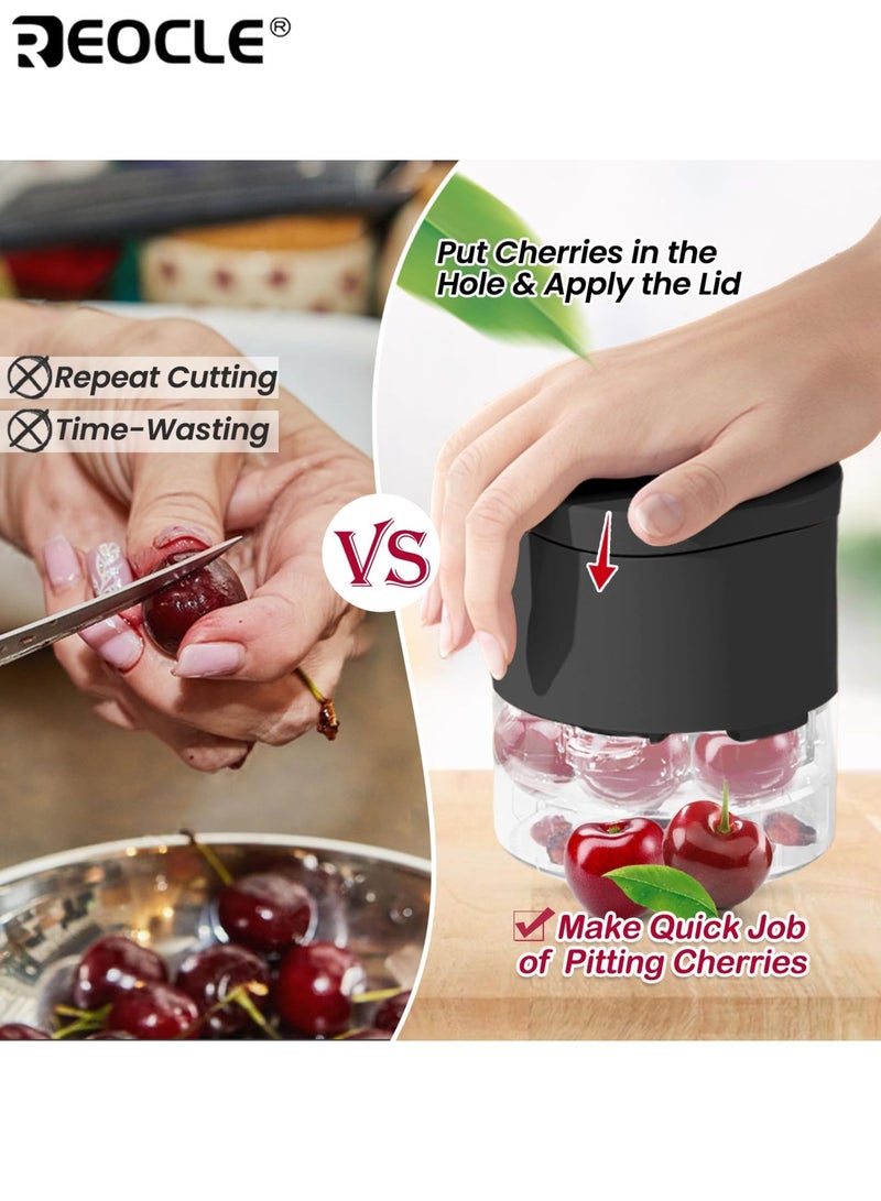 ريوكل أداة نزع نواة الكرز بسبع فتحات - إزالة فعالة للنوى وتصميم مضغوط مع متانة عالية لصنع المربى - Image 4